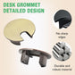 1 Pcs Desk Grommet 1-3/8" / 35 mm, Desk Cord Hole Cover, Cable Grommet Metal Zinc Alloy Materilal, Desk Hole Grommet for Home & Office Pc, Detachable Cable Cord Organizer-Bronze