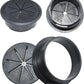 Aifeier ET 2PCS Desk Grommet 2 Inch/50mm Rubber Cable Wire Grommet Cable Hole Cover for Managing and Hiding Office PC Desk Cable Cord (Black)
