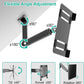Laptop Wall Mount, 2-in-1 Gas Spring Wall Holder with Vented Tray for 12"-17" Notebook/13-32 Computer Screen, Full Motion Adjustable Wall Mount Laptop Stand Holds 3.3-17.6lbs