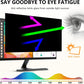 【2-Pack】 22 Inch Computer Privacy Screen for 16:9 Monitors with Anti-Spy Anti-Glare Filter, Blue Light Blocking & Eye Protection, Removable Anti-Scratch HD Clarity Screen Protector