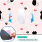 Cute Heart Cartoon Black Cat Paw Custom Mouse Pad with Non-Slip Rubber, Small Square Design for Wireless Laptop & Computer Mouse Pads for Desk, 9.5 x 7.9 inch Smooth Surface for Gaming & Office