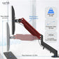 Suptek Monitor Mount Gas Spring Monitor Arm Desk Mount Fully Adjustable Fits 17 20 22 23 24 26 32 inch Monitors Weight Capacity up to 22 lbs