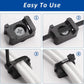 Cable Zip Tie Mounts Kit - 60 Set Wire Cable Clips Organizer Holders with 8" Cable Ties, Saddle Type Mounts Base and Tapping Screw