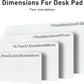 Aothia Leather Desk Pad Protector, Office Mat, Large Mouse Pad, Non-Slip PU Leather Blotter, Laptop Desk Pad, Waterproof Writing Pad for Office and Home (Barely Grey, 31.5" x 15.7")