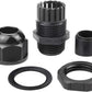 XHF 50 Pcs 1/2" IP68 Strain Relief Nylon Cord Grip Waterproof NPT Cable Glands Adjustable UL Listed and RoHS Compliant (Black)