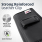 Turtleback Belt Holder for iPhone 16 Pro Max, 15 Pro Max, 14 Pro Max -Large- Fits w/Defender Bulky Style Cases, Premium Black Leather, Horizontal Case, Magnetic Close, Leather Wrapped Belt Clip