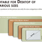 Cork Desk Mat - Small Dual-Sided Desk Pad for Office and Home - Desk Organization and Accessories - Ideal for Large Mouse Pad and Small Desk Mats on Top of Desks(Light Green,23.6"x 13.8")