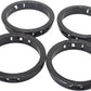 2-3/8"(60mm) Black Snap-in Knockout Insulating Bushing Grommets, Plastic Cable Hole Grommets for Wiring, Round Nylon Snap in Locking Electrical Wire Cord Hose & Tubing Bushings Grommets, 4pcs