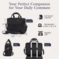 Luxorro Full Grain Leather Briefcase for Men, Top Choice Gifts for Men, Handcrafted Leather Laptop Bag with Multiple Compartments and Brass Hardware, Fits 15.6 Inch Laptop