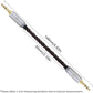 okcsc 4.4MM Male to 4.4MM Male Ultra Short Hifil Male to Male AUX Audio Cable OFC Pair Recording Cable Wire-Breakage-Prevention Design Adoption of 8-Core Braided Structure 5.82 inch