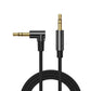 CableCreation 3.5mm Audio Cable 6FT/1.8M, Right Angle Male to Male Auxiliary Stereo HiFi Cable with Silver-Plating Copper Core for Car Stereos, iPhones, Tablets, Speaker, Laptops, 24K Gold Plated