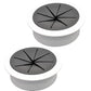 Desk Grommet 2-1/16" (53 mm), Desk Hole Cover for Cables White and Black, Cable Grommet ABS Plastic, Desk Hole Grommet for Office and Home Table Cable, Flexible Cable Cord Organizer-2 Pcs