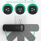 Surge Protector USB Outlet Extender with Rotating Plug, 6 AC Multi Plug Outlet and 3 USB Ports (1 USB C), 3-Sided Swivel Power Strip Outlet Splitter for Home, Dorm Room Essentials (2 Pack)