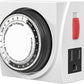 BN-LINK Heavy Duty Mechanical 24 Hour Timer Dual Outlet 3-Prong Accurate Indoor for Lamps Fans Christmas Lights White AC 1875W 1/2 HP, ETL Listed