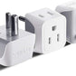 Ceptics US to India Plug Adapter works in Nepal, Maldives, Pakistan, India Power Adapter, Dual USA Input, Grounded Travel Adapter for Indian plug, Perfect for Phones, Laptop Chargers, 3 Pack (CT-10)
