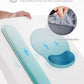 Ergonomic Mouse Pad Wrist Support Set, Memory Foam Keyboard Wrist Rest Set, Keyboard Pad, Non-Slip Base Mousepad(Gradient White Blue Set)