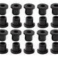 20 pcs 3/8" Drill Hole，1/4" ID Black Silicone Top hat Rubber Grommets for Wiring，Automotive，Firewall，Hole Plug，Desk，Screw，Water and Gas Pipe，Drain，House Siding，Cable Bushing，Glass，Wire Plug