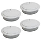 Desk Grommet 2-3/8" (60 mm), Desk Cord Hole Cover, Cable Grommet ABS Plastic, Desk Hole Grommet for Office and Home Table Cable, Detachable Adjustable Cable Cord Organizer (Light Grey 4 Pcs)