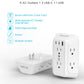 [2-Pack] Surge Protector Outlet Extender, VINTAR 6 Outlet Splitter with 3 USB Charging Ports (2 USB C),900J Multi Plug Outlet Power Strip, 3-Sided Usb Wall Charger for Home Office Dorm Room Essentials