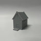 Paintable Tabletop Miniature Little Town Building Terrains Compatible with RPG War Games - 18mm Scale Dioramas Building Set Scenery with Medieval Architecture Style by HAUTICO (HVillageHouses2-1)