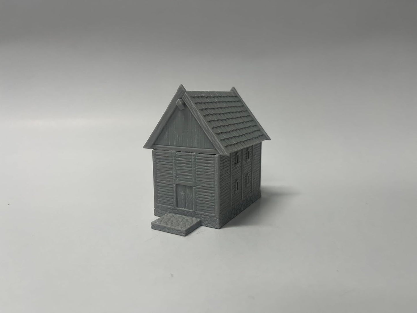 Paintable Tabletop Miniature Little Town Building Terrains Compatible with RPG War Games - 18mm Scale Dioramas Building Set Scenery with Medieval Architecture Style by HAUTICO (HVillageHouses2-1)