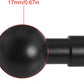 2PCS Ball Head to 1/4 Female Photo Bracket Conversion Accessories Aluminium Alloy 17mm Direct Broadcast Bracket Accessories Mobile Phone Mounting Bracket for Camera Mobile Phone GPS