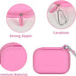 ANKHOH Carrying Case Compatible with Crucial X10/ X9 Pro 4TB/ 2TB/ 1TB Portable SSD, External Solid State Drive Hard Storage Holder Bag Fits for USB-C Cable (Box Only) (Pink)