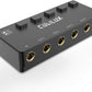 Cubilux 5-Way 6.35mm Stereo Audio Splitter with Switch, Passive Multi 1/4” AUX Distributor, Quarter Inch TRS Splitter Box/HUB for Instrument Cable, Headphones, Speaker, Guitar, Keyboard, Pedal