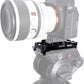 NICEYRIG Extended Quick Release Plate for Manfrotto-Style to Quick Release Clamp for Arca-Swiss, Tripod to Gimbal Adapter Applicable for DJI RS 4/4 Pro/3/3 Pro/2/RSC2, Ronin S - 563