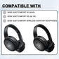 Replacement Ear Pads for Bose QuietComfort 45 (QC45)/QuietComfort SE (QC SE)/Quiet Comfort Headphones, Ear Cushions, Headset Earpads, Ear Cups Cover with Soft Protein Leather (White)