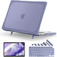 Batianda Compatible with New MacBook Pro 16 inch Case 2024 M4 Chip 2023 2021 Release with M3 M2 Pro Max, Heavy Duty Protective Plastic Hard Shell with Fold Kickstand & Keyboard Cover, Lavender Grey