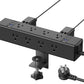 CCCEI Desk Outlet Station 20W USB C Port. 12 Outlet Desktop Clamp Power Strip Surge Protector 4800J with Switch. Nightstand Office Standing Desk Accessories, Fit Thicker Table Edge or Screw Mount, 6FT