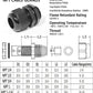 PENGLIN Cable Glands 1-1/4" NPT Nylon Cable Connector, Strain Relief Cord Connector, IP68 Waterproof Adjustable Locknut(1-1/4 Inch (12-Pack))