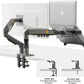 NB North Bayou Laptop Mount with Adjustable Tray for 10-17”Notebook, Full Motion Arm with VESA Plate for 17-30”Monitor,Clamp-on Grommet Mounting F160-FP (Black)