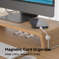 Magnetic Cable Clips, Adjustable Cord Holder Management, Adhesive Wire Keeper Organizer for Home Office Desk Phone PC Car Wall Desktop Nightstand Appliance (9-PCS White)