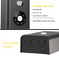 Minoston Outdoor Timer Outlet Waterproof 2 Pack, Dusk to Dawn Photocell Light Sensor Socket, 2/4/6/8 Hours Cutdown Timer, 2 Grounded Outlets for Christmas and Hallowen Deceration, Black(MP40T)