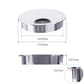 Desk Grommet 2-3/8 Inch 60mm, Zinc Alloy Computer Desk Wire Hole Cover, Office Desktop Cord Cable Hole Metal Ring, Bright Silver