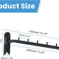 Clothing Racks for Hanging Clothes, Garment Racks Wall Mounted Clothes Bar-Hanger Holder Hooks Heavy Duty Folding Drying Rack Space Saving Clothing Hanging System Closet Storage Organizer