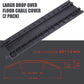 Double 40" inch Rubber Drop Over Cable Cover, 2 Pack Prevent Tripping Floor Cord Protector, Interlocking Cable Cover, Drop Track Cable Ramp, for Home, Office, Store, Warehouse (Wide - 2Pack)