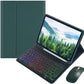 for iPad mini 7 (A17 Pro)/ iPad mini 6th 7th Generation Keyboard Case with Mouse and Rainbow Backlit Detachable Bluetooth Keyboard Cover,Dark Green+Black