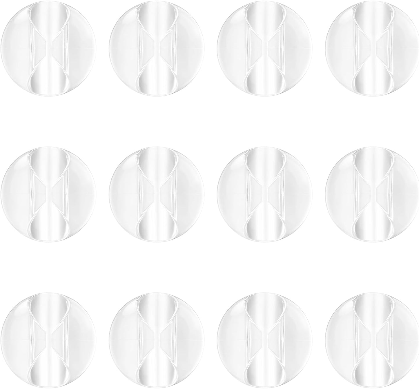 12 Pack Cable Clips, Znben Clear Cord Organizer Holder Adhesive Cord Management Charger Wire Holder Clips for Desk, Home, Office, Car, Cubicle, Nightstand