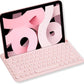 Macally Bluetooth Keyboard for Tablet | Wireless Keyboard for iPad mini/Air/Mini, iPhone (Multi-Device, Built-in Stand, Rechargeable) Easy to Use and Cute Portable