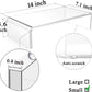 Clear Monitor Stand Riser, Computer Monitor Stand/Acrylic Monitor Riser for Home Office Laptop, PC Desk Stand for Keyboard Storage & Multi-Media Laptop Printer TV Screen (14"/7.1"/3.6")