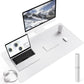 YSAGi Non-Slip Leather Desk Pad L Size, Waterproof Laptop Computer Desk Keyboard Mat, Table Protector Blotter Mat, Large Mouse Pad for Office/Work/Home/Decor(White, 35.4" x 17")