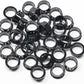 7/8"(22mm) Black Snap-in Knockout Insulating Bushing Grommets, Plastic Cable Hole Grommet for Wiring, Round Nylon Snap in Locking Electrical Wire Cord Hose, Tubing Bushings Grommets, 35pcs