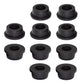 10 pcs 3/4" Drill Hole，3/8" ID Black Silicone Top hat Rubber Grommets for Wiring，Automotive，Firewall，Hole Plug，Desk，Screw，Water and Gas Pipe，Drain，House Siding，Cable Bushing，Glass，Wire Plug