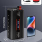 LVYUAN 1500W Car Power Inverter 12V to 110V DC to AC with 2 US Sockets, Cigarette Lighter, LCD Display, USB Ports for Car, Home, Truck, Outdoor, Camping