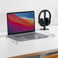 NOLITOY Acrylic Keyboard Cover, Clear Protector, PC Desk Stand for Keyboard Storage Acrylic Monitor Stand Riser and