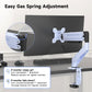 Suptek Monitor Mount Gas Spring Monitor Arm Desk Mount Fully Adjustable Fits 17-32inch Monitors Weight Capacity up to 22 lbs,Blue(MD8BLUE)
