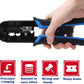 Delgada RJ45 Ethernet Network Crimping Tool Kit for Cat6 Cat5e Cat5 Crimp Tool, with 10pcs Cat5 Cat5e Connectors, 10pcs Covers, Network Cable Tester, Cutter and Stripper